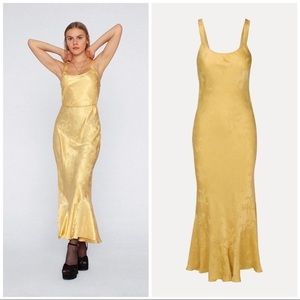 Extremely RARE NEVER WORN Allegra yellow dragon Dress by Realisation